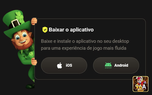 Interface móvel do aplicativo 96a.com