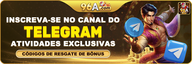 Códigos e avisos no Telegram oficial da 96a.com